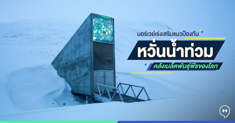นอร์เวย์เร่งเสริมแนวป้องกัน หวั่นน้ำท่วมคลังเมล็ดพันธุ์พืชของโลก