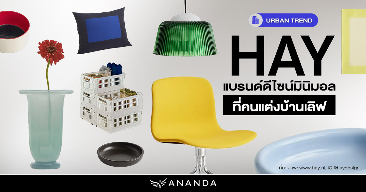 HAY แบรนด์ดีไซน์มินิมอล ที่คนแต่งบ้านเลิฟ